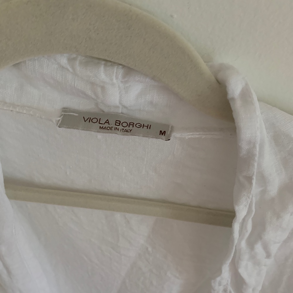 100% white linen blazer | cardigan | made in Italy